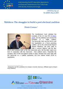 Moldova: The Struggles to build a post-electoral Coalition